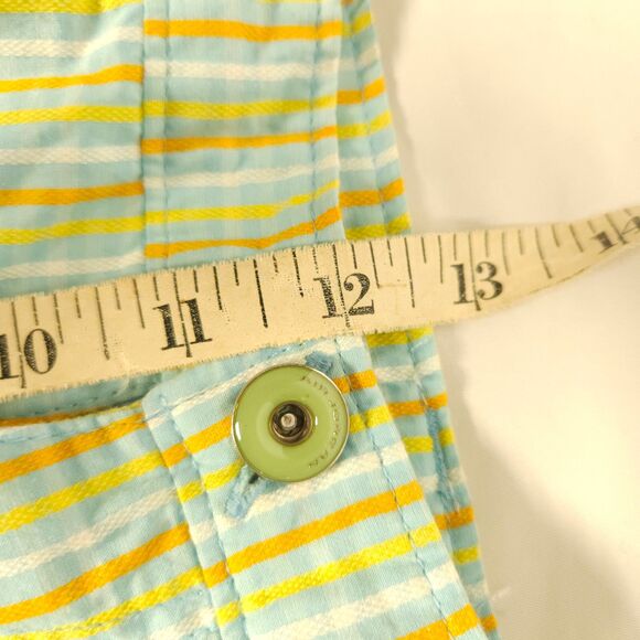 Nike Air Jordan Mens 36 Green Striped Mesh Lined Chino Khaki Board Shorts - Picture 10 of 11